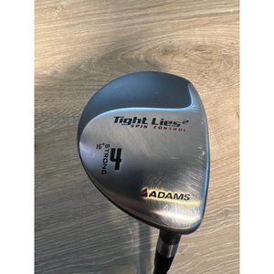 Adams Golf 4 Wood Strong 16 Deg Graphite Stiff Shaft Tight Lies 2 Spin Control